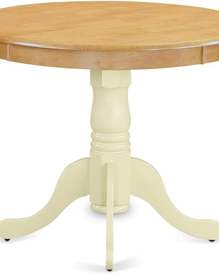 East West Furniture Kitchen Table, 36x36 Inch, ANT-OMK-TP - LeafyLoom