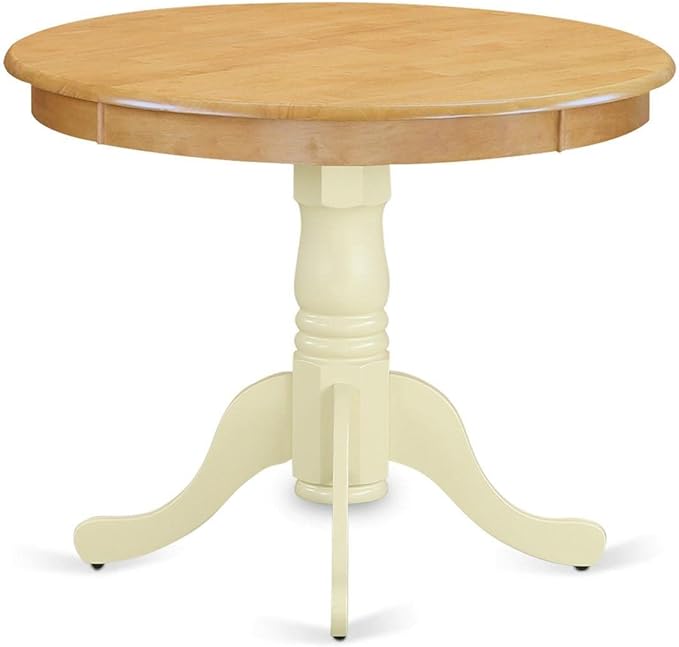 East West Furniture Kitchen Table, 36x36 Inch, ANT-OMK-TP - LeafyLoom