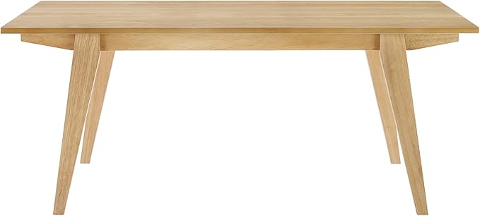 Walker Edison Sibu Japandi Minimalist Coffee Table, 43 Inch, English Oak - LeafyLoom