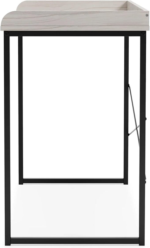 Signature Design by Ashley Bayflynn 32" Modern Home Office Desk, White & Black - LeafyLoom