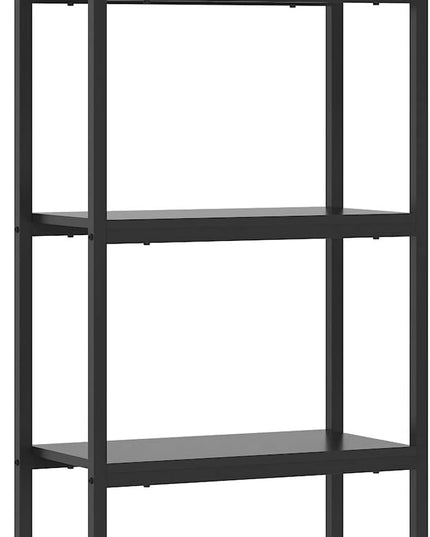Tribesigns 4-Tier Open Bookshelf, 70.8" Wood Bookcase Storage Shelves with Metal Frame, Freestanding Display Rack Tall Shelving Unit for Office, Bedroom, Living Room, Easy Assembly (Black, 1PC) - LeafyLoom