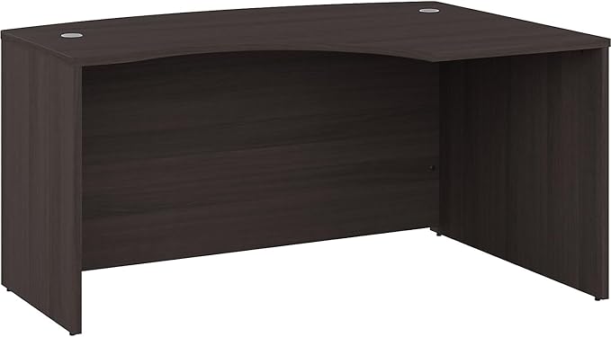 Bush Business Furniture Studio C 60W x 43D Right Hand L-Bow Desk Shell in Storm Gray - LeafyLoom