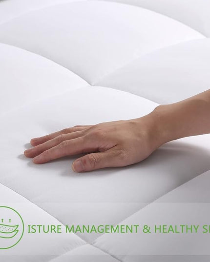 AMGUI White King Bed Clearance Comforter Set with 2 Pillow Shams, White - LeafyLoom