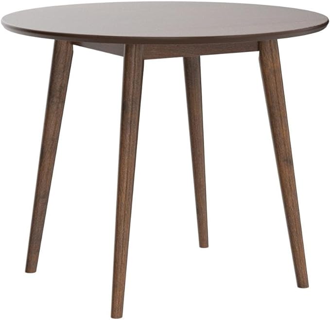 Safavieh Home Collection Lovell Walnut Folding Drop Leaf Round Dining Room Table DTB1401A, 0 - LeafyLoom