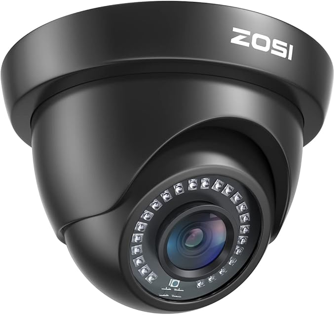 ZOSI 1080P HD Security Camera Indoor Outdoor,1920TVL 2.0MP 4-in-1 HD TVI/CVI/AHD/CVBS CCTV Camera,Weatherproof,80ft IR Night Vision,for 960H,720P,1080P,5MP,4K Analog Home Surveillance DVR System ZOSI