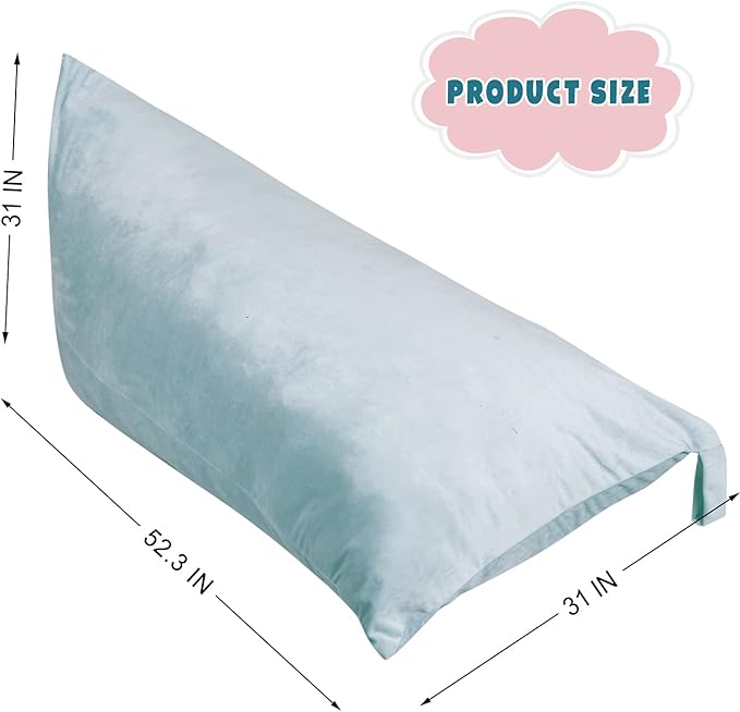 Stuffed Animal Storage Bean Bag Chair Cover, Velvet Grey Plush Toy Storage Stuff and Sit Seat for Kids/Teens/Adults, 52" x 31" Extra Large Triangle Floor Sofa, 200L/52Gal, Cover Only - LeafyLoom