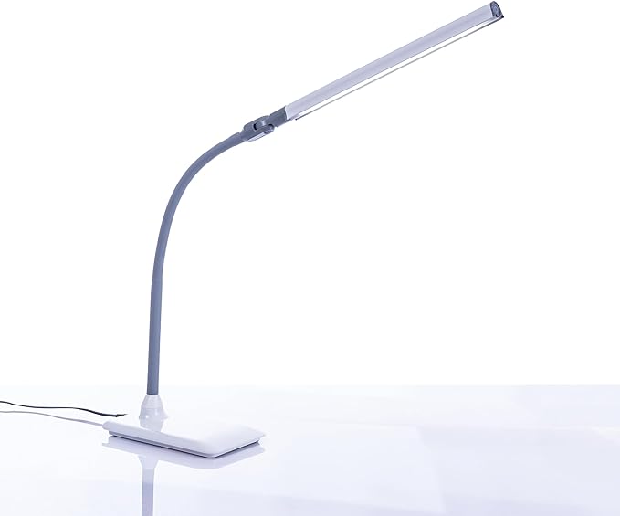 Daylight Company Uno Pro Table Lamp, Standing Lamp for Living Room, Bedroom, Salon, Office, Touch Control, Flexible Arm, Sleek Design, Multipurpose - LeafyLoom