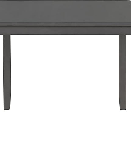Comfortable Room Rustic Farmhouse 6-Piece Dining Set-Rectangular Wood Table, 4 Padded Chairs, 1 Bench-Ideal for Family Kitchen Gatherings, Onesize, Gray - LeafyLoom
