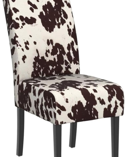 Christopher Knight Home Evelyn Contemporary Velvet Dining Chairs (Set of 4), Milk cow, Espresso - LeafyLoom