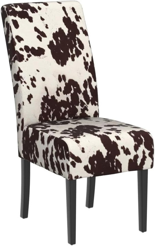 Christopher Knight Home Evelyn Contemporary Velvet Dining Chairs (Set of 4), Milk cow, Espresso - LeafyLoom