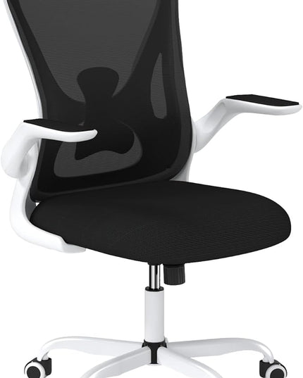 Sytas Home Office Chair Ergonomic, Mesh Desk Chair Lumbar Support, Ergonomic Computer Chair Adjustable Armrest - LeafyLoom