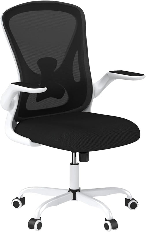 Sytas Home Office Chair Ergonomic, Mesh Desk Chair Lumbar Support, Ergonomic Computer Chair Adjustable Armrest - LeafyLoom