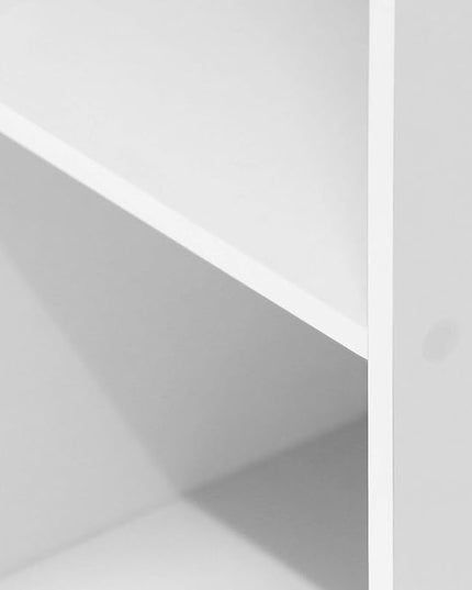 Furinno Luder Bookcase / Book / Storage , 3-Tier, White - LeafyLoom