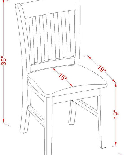 East West Furniture NOFK3-OAK-C 3 Piece Room Furniture Set Contains a Rectangle Wooden Table with Butterfly Leaf and 2 Linen Fabric Kitchen Dining Chairs, 32x54 Inch - LeafyLoom