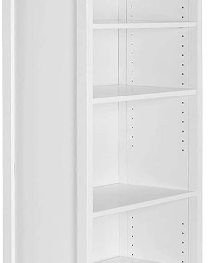 Camaflexi Shaker Style Bookcase, 72", White - LeafyLoom