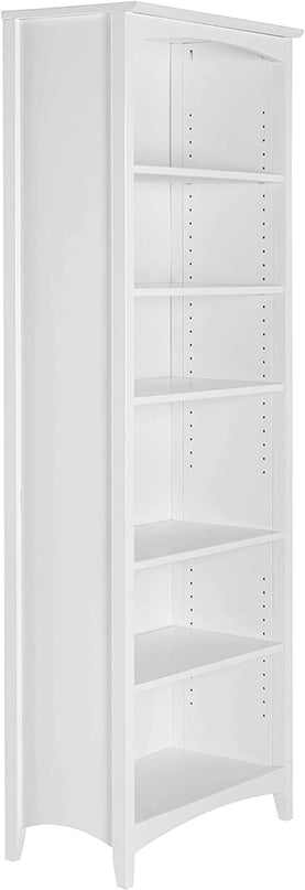 Camaflexi Shaker Style Bookcase, 72", White - LeafyLoom