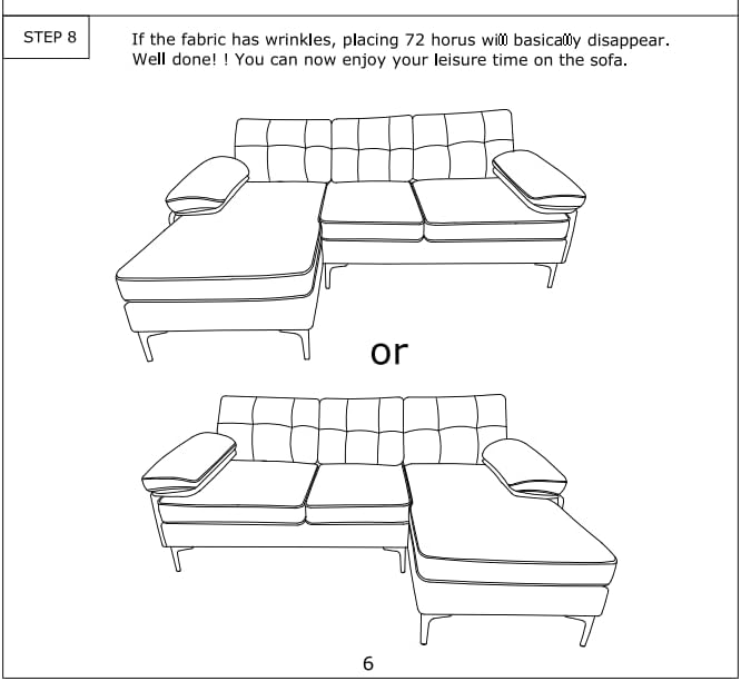 L Shaped Convertible Sleeper Sectional Sofa with Reversible Chaise, 3 Seater Corner Couch Bed with Detachable Pillow Armrest and Golden Metal Legs for Living Room Apartment Small Space - LeafyLoom