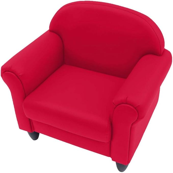 Children's Factory As We Grow Toddler Chair, Red, CF805-196, Flexible Seating for Daycare or Preschool, Kids Reading Chair, Playroom Furniture - LeafyLoom