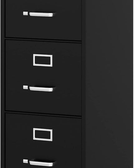 Lorell Fortress Commercial File Cabinet, Black - LeafyLoom