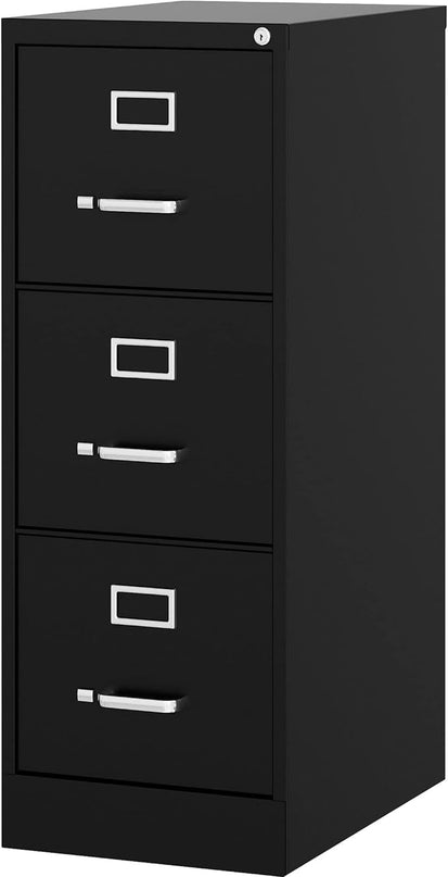 Lorell Fortress Commercial File Cabinet, Black - LeafyLoom