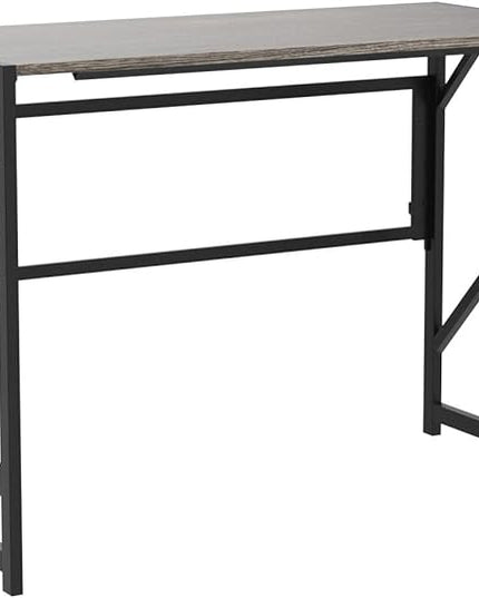 Elephance Folding Desk Writing Computer Desk for Home Office, No-Assembly Study Office Desk Foldable Table for Small Spaces - LeafyLoom