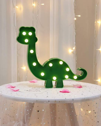Dinosaur Night Light Nursery Decor Party Decoration,Childen Kids Bedroom Decorative Table Lamps, Marquee Animal Sign,Birthday Gifts for Kids/Boys - LeafyLoom
