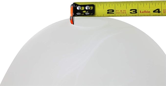 LIGHTACCENTS Alabaster White Glass Lamp Shade Replacement for Floor Lamp - Lamp Shade for Floor Lamps with Medium Base E26 Socket- Floor Lamp Shade - Floor Lamp Replacement Glass (White Marble) - LeafyLoom
