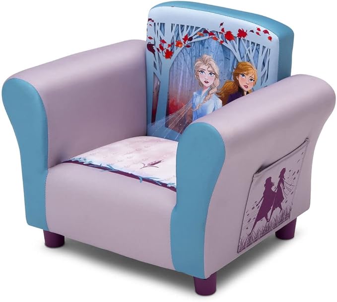 Delta Children Kids Character Upholstered Chair, Disney Frozen II - LeafyLoom