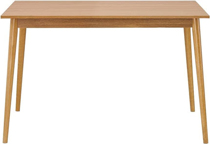 Panana Modern Dining Table 47 Inch Kitchen Table with Solid Wood Leg Oak Finish Dinner Table Dining Room Home Furniture Natural - LeafyLoom