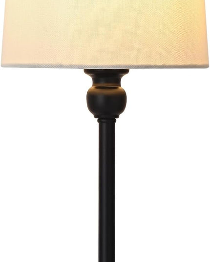 Cordless LED Table Lamp, 6000mAh Rechargeable Bedside Night Lamp for Bedroom, Portable Touch Stepless Dimmable Battery Operated Lamp, Ambient Light for Patio Restaurant(Black H) - LeafyLoom
