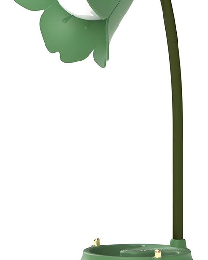 Cute LED Desk Lamp Kawaii Desk Accessories, Flower Bird Table lamp USB Rechargeable, 3 Color Modes, Stepless Dimming, Touch-Sensitive Switch Kawaii Room Decor Lamp, Eye Caring Reading Lamp (Green) - LeafyLoom