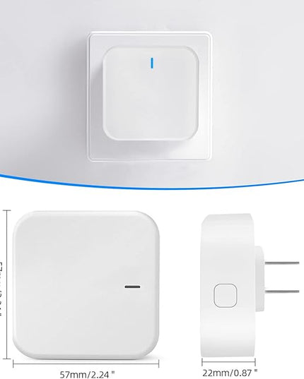 Wi-Fi Gateway for Tuya Smart Door Lock, Wi-Fi Bridge for Bluetooth Lock Remotely Control with Tuya/SmartLife App, Gateway Smart Hub Remote Control for Door Locks MakeYourHomeMoreElegantAndSafer