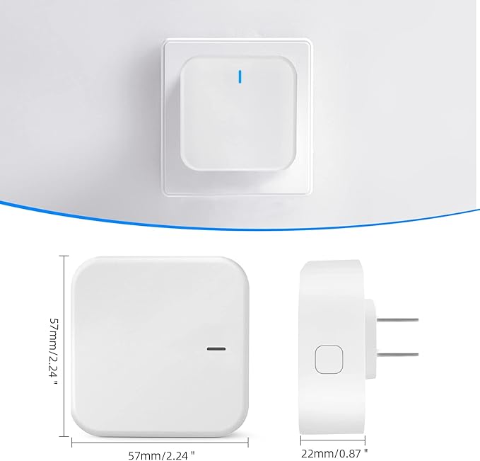 Wi-Fi Gateway for Tuya Smart Door Lock, Wi-Fi Bridge for Bluetooth Lock Remotely Control with Tuya/SmartLife App, Gateway Smart Hub Remote Control for Door Locks MakeYourHomeMoreElegantAndSafer