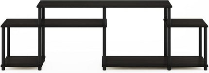 Furinno Turn-N-Tube Handel Stand for TV up to 55 Inch, Espresso - LeafyLoom