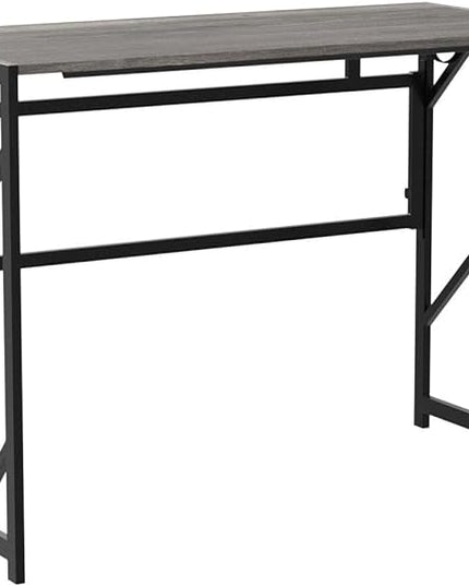 Elephance 40" Folding Computer Desk No Assembly Needed Foldable Small Home Office Desk Study Writing Desk Gaming Table for Small Space - LeafyLoom