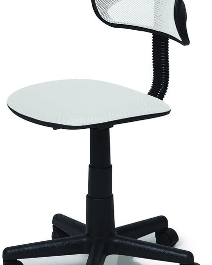 Swivel Mesh Desk Chair, 21D x 21W x 33H in, White - LeafyLoom
