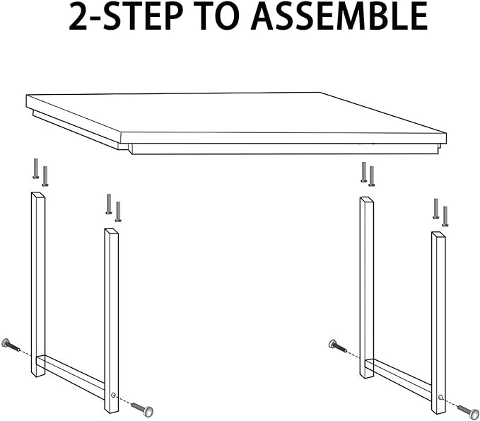 NSdirectModern Computer Desk 63 inch Large Office Desk Writing Study Table for Home Office Desk Workstation Wide Metal Sturdy Frame Thicker Steel Legs, Black. - LeafyLoom
