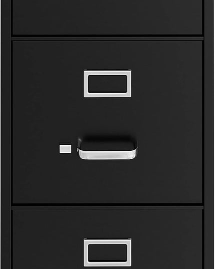 Lorell Fortress Commercial File Cabinet, Black - LeafyLoom