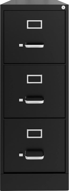 Lorell Fortress Commercial File Cabinet, Black - LeafyLoom