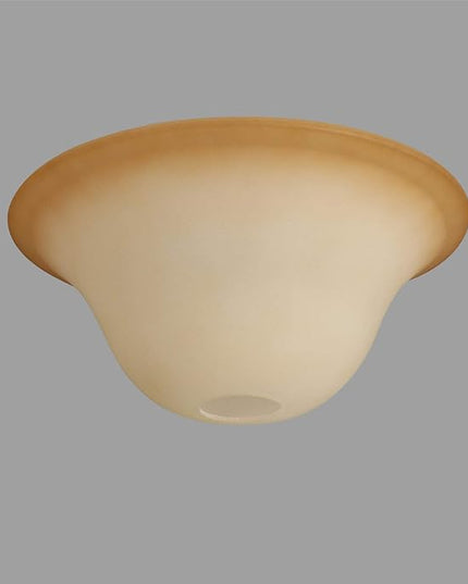 Giluta Small Floor Lamp Glass Shade Replacement Globe -Fitting Opening 1.625" Elegant Style Small Light Fixture Shade, Height: 4.13 inch (105mm), Width: 9.45 inch (240mm). Lipless - LeafyLoom