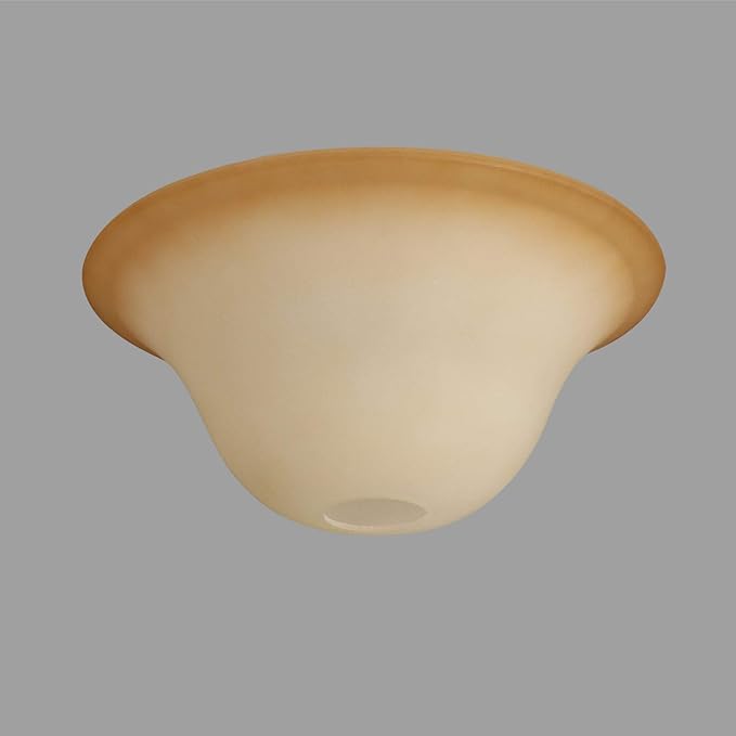 Giluta Small Floor Lamp Glass Shade Replacement Globe -Fitting Opening 1.625" Elegant Style Small Light Fixture Shade, Height: 4.13 inch (105mm), Width: 9.45 inch (240mm). Lipless - LeafyLoom