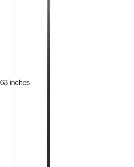 Brightech Sky LED Torchiere Super Bright Floor Lamp - Contemporary, High Lumen Light for Living Rooms & Offices - Dimmable, Indoor Pole Uplight for Bedroom Reading - Black - LeafyLoom