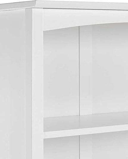 Camaflexi Shaker Style Bookcase, 72", White - LeafyLoom