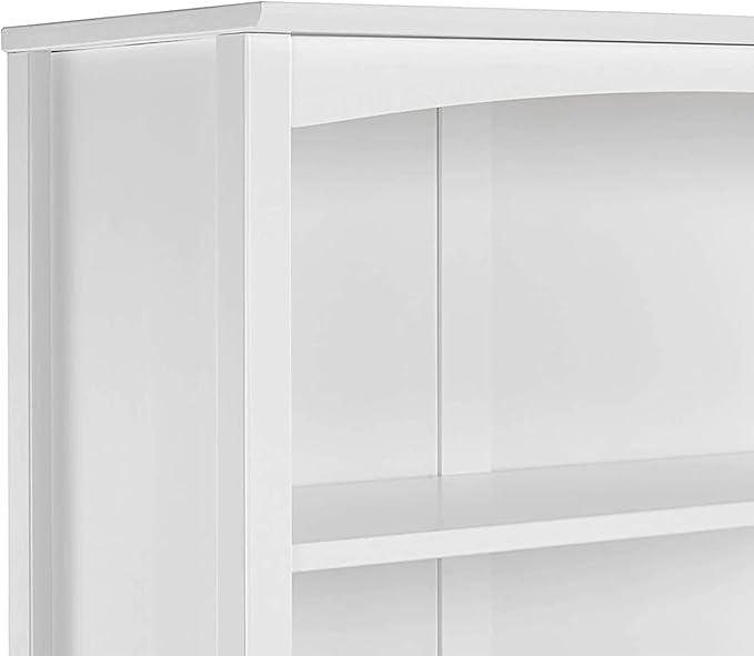 Camaflexi Shaker Style Bookcase, 72", White - LeafyLoom