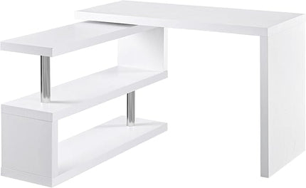 NicBex Kimberly-DW-00212-LWJ Home Office Desks, 47.25"x45"x30", White - LeafyLoom