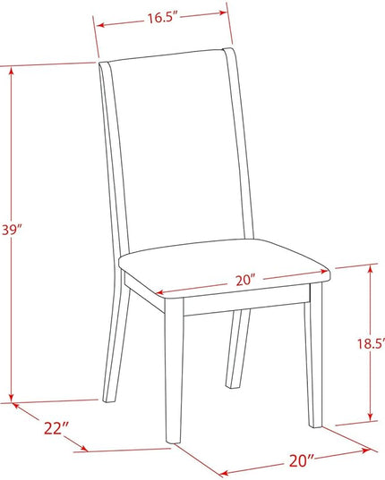 East West Furniture Oxford 3 Piece Room Furniture Set Contains a Square Dining Table and 2 Light Tan Linen Fabric Upholstered Chairs, 36x36 Inch, OXLA3-MAH-04 - LeafyLoom