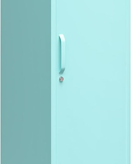 Novogratz Cache Single Metal Locker Storage, Mint Cabinet - LeafyLoom