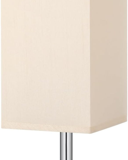 Touch Bedside Table Lamp For Nightstand - 3-Way Dimmable Night Lamp with USB A + Type C Charging Ports and two AC Outlets, Small Desk Light with E26 LED Bulb for Bedroom Living Room Dorm Office - LeafyLoom