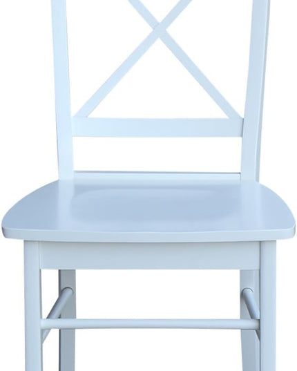 International Concepts X Back Chair, Wood - LeafyLoom