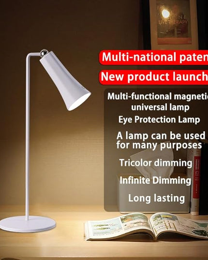 Rechargeable Desk Lamps, LED Table Lamp with 3 Brightness Levels,Removable Flashlight,Emergency power bank,Outdoor Desk Lamps/360° Rotation Reading Light for Restaurant/Indoor/Outdoor. - LeafyLoom